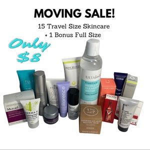 15 Skincare Products ~ Travel Size + 1 Full Size